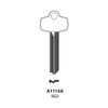 BE2, A1114A, 1A1A1 Key Blank Nickel