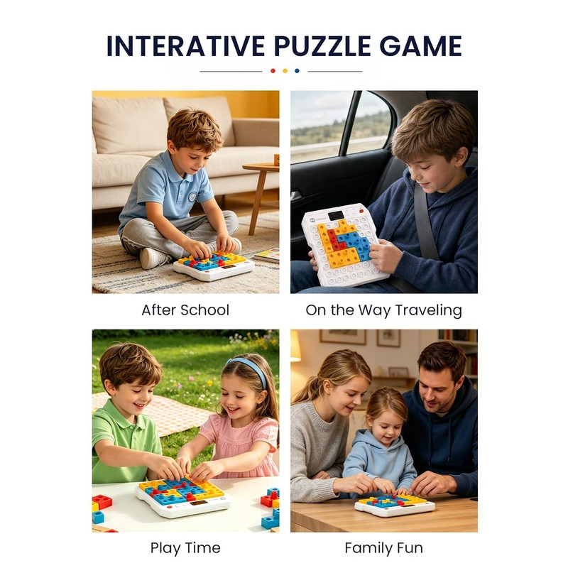 AluAbi Super Blocks STEM Puzzle Game with 1000+ Patterns &
