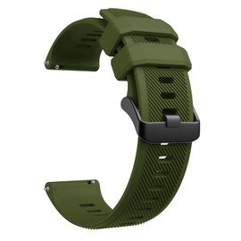 Compatible with Casio MDV-106-1AV / MTP-VD01 Watch Bands, 22mm Soft Silicone Quickly Release Replacement Strap Wristbands for Casio MDV106 Series (Green)