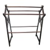 Maykoosh Suburban Soiree Towel Rack (Blanket Rack) in Solid Mahogany