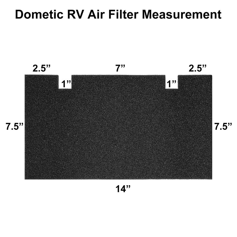6 Packs RV A/C Replacement Air Filter 14 x 7.5