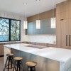 AKEZON 3-Light Pendant Light, Indoor Glass Hanging Light Fixture, Adjustable