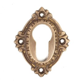 Antikas - Castle rosette made of brass for doors Art Nouveau Historic Gründerzeit