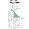 TupTam Children Bedding Set Duvet Cover Pillowcase Two-Sided, Zoo Green,
