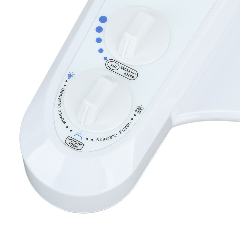 Bidet Attachment Self Cleaning Dual Nozzle Adjustable Water Pressure Cold