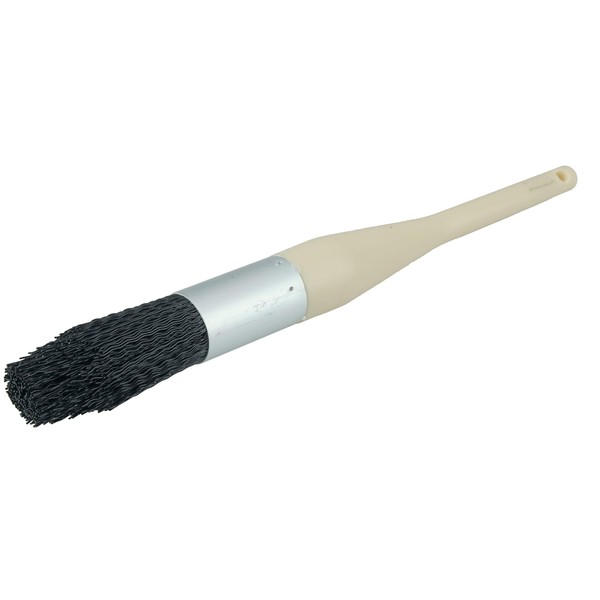 Weiler 25221 15/16" Thickness, Nylon Fill, Steel Ferrule, Professional Economy Parts Cleaning Brush With Plain Foam Handle