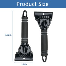 HUANGLG Ice Scraper for Car Windscreen, 2Pcs Car Ice Scraper, Easy to Remove Ice/Snow/Frost, Sturdy, Comfortable Grip, Compact Size, Ice Scraper for Car, Truck, SUV Windshield Windows