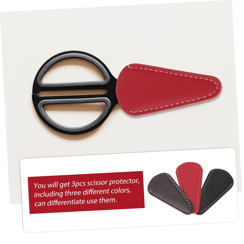 Baluue 3sets Scissor Cover Scissor Cover Hair Cutting Collect Bag