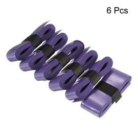 PATIKIL 43.3 Inch Tennis Racket 6 Pack PU Stretchy Non-Slip Absorbent Sweat Purple