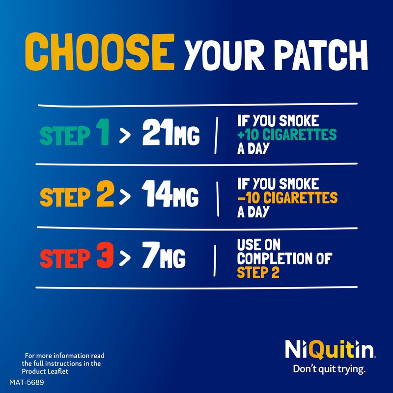 NiQuitin NiQuitin 7mg Nicotine Patch, Pack of 7
