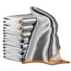 Streak Free Miracle Cleaning Cloth Silver Microfiber Cloths Lint Free