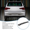 3 Pcs Chassis Deflector Universal Black Rear Lip Shark Fin