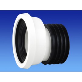 OSMA WC204 Easy-Fit Pan Connector Offset 4" (Standard Four Inch Toilet Outlet) Loo, Bog, Cistern, WC