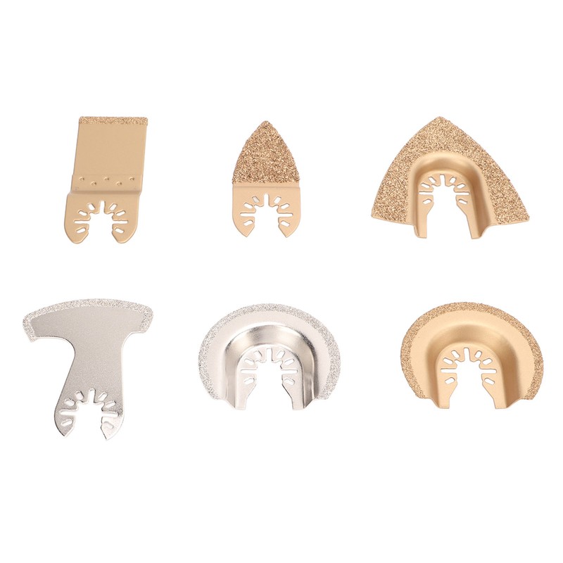 6PCS Oscillating Saw Blade Set Diamond Cemented Carbide Wear Resistance