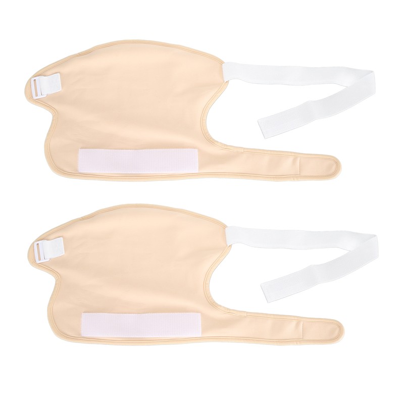 2pcs Castor Oil Shoulder Wrap Bag Reusable Organic Cotton Shoulder