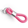 Key pendant with silver metal in maritime design made of