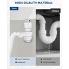 BOTEMY Polished Bathroom Sink Drain Kit with Flexible Sink Drain