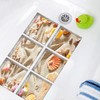 Yardwe Pack of 6 Non-Slip Stickers Beach Pattern Bathroom Pedal