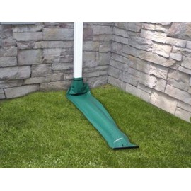 Frost King DE46 46" x 8.5" Green Automativ Roll Up Downspout Extender - Quantity 6