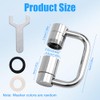 Aireador Grifo Fregadero Giratorio Extensión, Extensor Grifo Universal Giratorio en