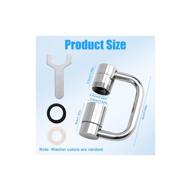 Aireador Grifo Fregadero Giratorio Extensión, Extensor Grifo Universal Giratorio en