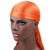 Men Silk Durag Long Straps Bandanas for Men Headwear Waves