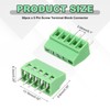 sourcing map 30PCS 5-Pin PCB Mount Screw Terminal Block Connectors