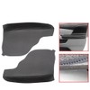 SecosAutoparts 2 Pieces Black Auto Door Panel Armrest Cover Synthetic