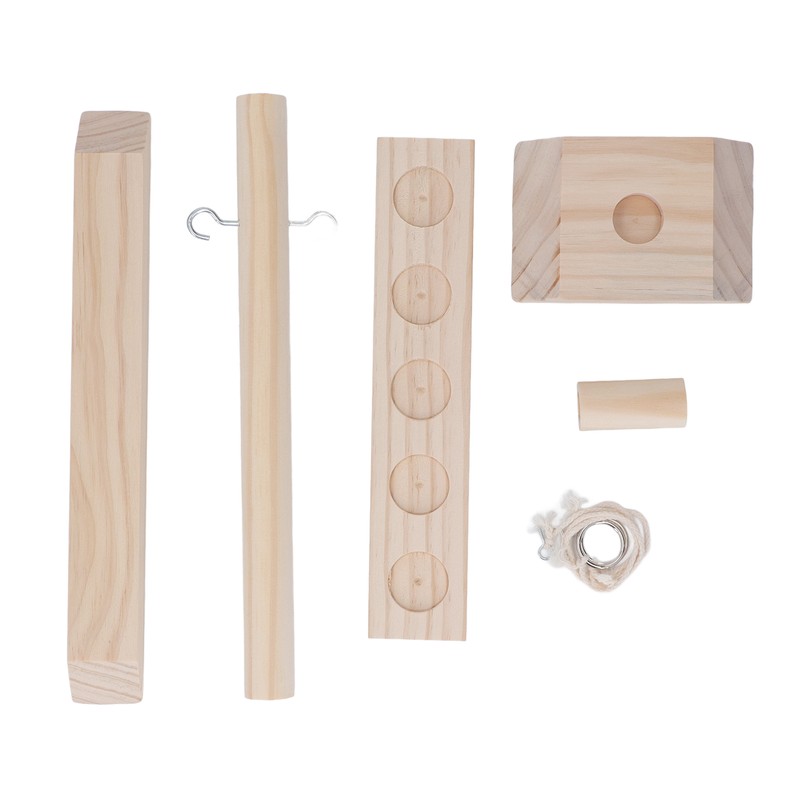 Hook and Ring Game Beautiful Wooden Interactive Desktop Toss Game