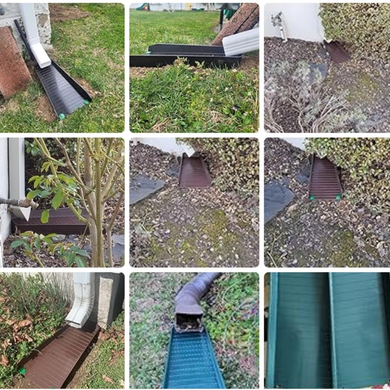 Gutter Downspout Splash Block,16.3"Drain Gutter Guard Diverter,Gutter Downspout Extensions for