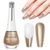 SUPWEE Champagne Mirror Nail Polish Quick Dry Metallic Nail Polish