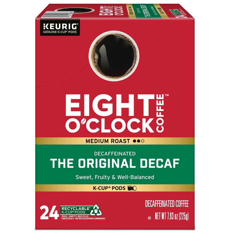 Eight O'Clock Coffee The Original Decaf, Single-Serve K-Cup Pods, Medium