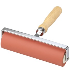 Artec 40114 Rolling Rubber Roller, Red, 6.5 inches (164 mm), Printing, Interior, Floating, Painting, DIY Tool
