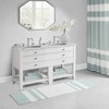 Madison Park Reversible Spa Cotton Bath Rug 100%-Cotton Striped Ultra