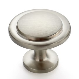 Ravinte 5 Pack 1-1/4 Inch Kitchen Cabinet Knobs Brushed Nickel Zinc Pulls Door Handles for Dresser Drawers
