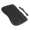 USB Keyboard Durable Plastic 87 Keys KB‑301B Keypads General Ergonomically