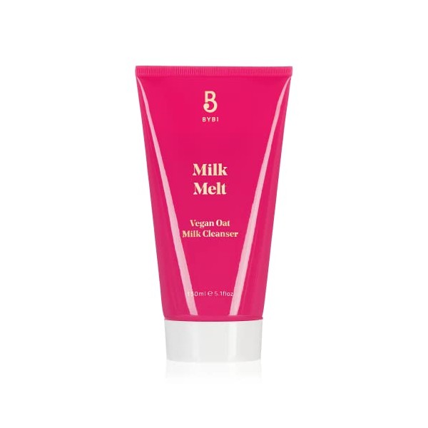BYBI Beauty Milk Melt | Gentle Foaming Cleanser, Rebalances the Skin's Microbiome | Contains Oat Milk & Probiotics | 150ml