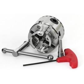 2-3/4 Inch Wood Lathe Chuck,4-Jaw Precision Self-Centering Keyed Lathe Chuck,Wood Turning Chuck with 1-Inch x 8TPI Thread,for Bowls Vases