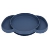 Kids Divided Plates Safe Silicone Foldable Prevent Slipping Toddler Suction