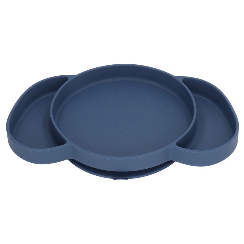 Kids Divided Plates Safe Silicone Foldable Prevent Slipping Toddler Suction