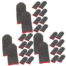 Operitacx 3sets 10pcs Ultra Thin Breathable Gaming Finger Sleeves Sweat Touchscreen Covers for Enhanced Mobile Game Performance and Precision Control 10pcs*3