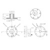 10mm Flange Coupling Connector High Strength Stainless Steel RC Shaft