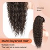 Brown Ponytail Extension, SEIKEA 26" Lightweight Curly Drawstring Ponytail Long