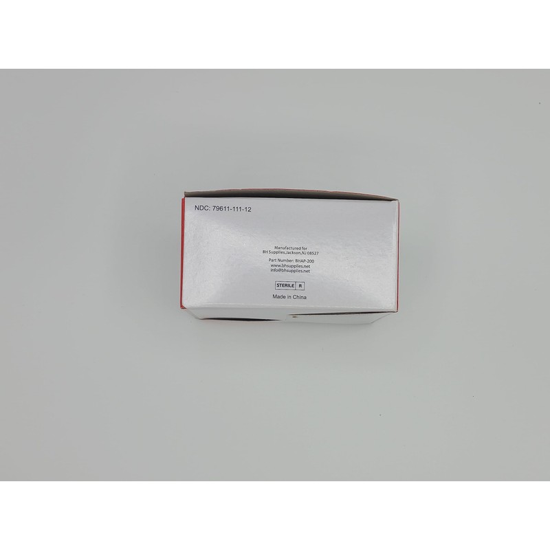 BH Supplies Alcohol Prep Pad Sterile, Medium 2-Ply, 200 Count