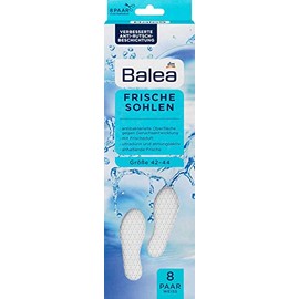 Balea Fresh Soles – White – Size: 42-44, 8 Pairs, 1 x Pack of 16