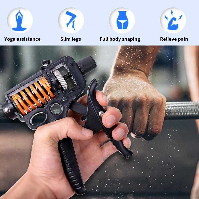 JIRONN Hand Grip Strengthener, Trainer, Grip Strengthener Workout Set, Non-Slip
