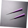 TEHAUX 6pcs Bead Hole Reamer Violet Bead Expander Tools for