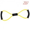 Yellow Figure-8 Resistance Tubing Band for Home Workouts Stretching Band