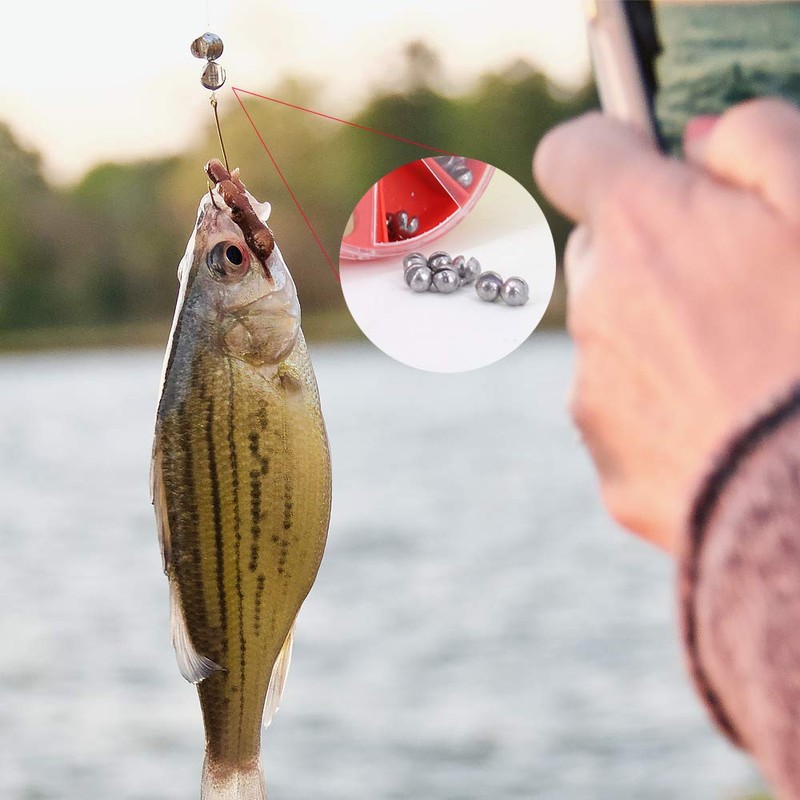 Skystuff Fishing Tackle, Fishing Dispenser Weights for Ideal for Dead-bait
