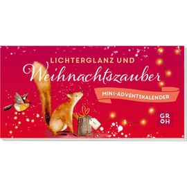 Lichterglanz und Weihnachtszauber: Mini-Adventskalender | Nostalgisch illustrierter, süßer Adventskalender 2024 | Kleines Geschenk oder Mitbringsel für Frau, Freundin oder Kollegin